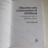 Picture of Education and Constructions of Childhood (Contemporary Issues in Education Studies)