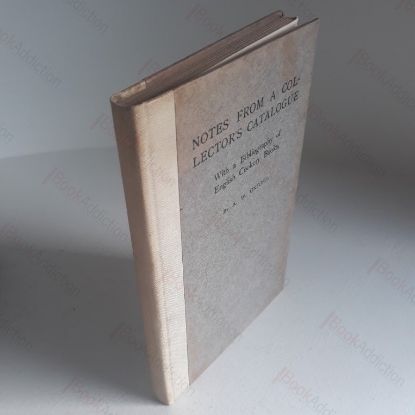 Picture of Notes from a Collector's Catalogue, With a Bibliography of English Cookery Books