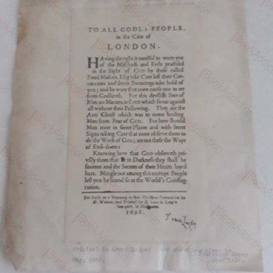 Picture of To All Godly People, in the Citie of London