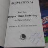 Picture of Aqua Crystal, Parts 1-4 (Next to No Time; Deeper than Yesterday; Forever Crystal; StoneSpell) (Signed and Inscribed) With Four Passports and Four Bookmarks