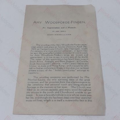 Picture of Amy Woodforde-Finden : An Appreciation and Memoir