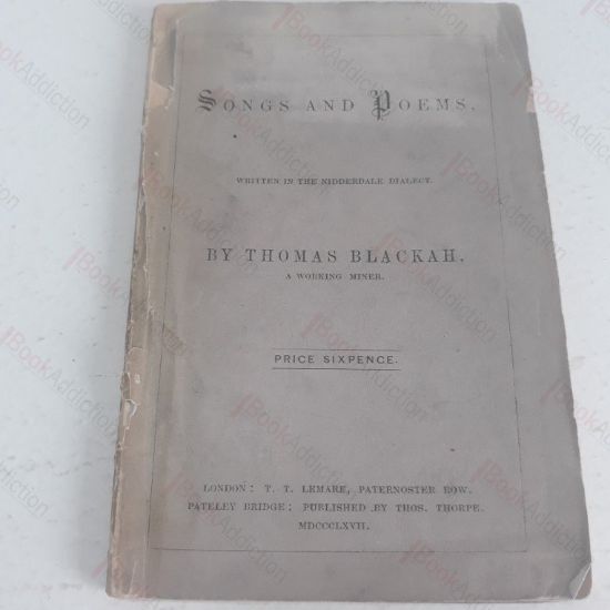 Picture of Songs and Poems, Written in the Nidderdale Dialect