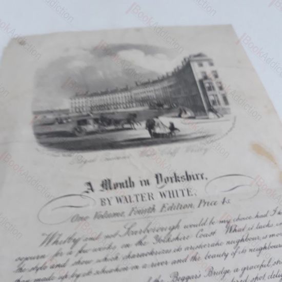 Picture of A Month in Yorkshire (Publisher's Promotional Flyer)