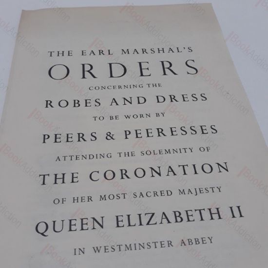 Picture of Earl Marshal's Orders Concerning Robes and Dresses to be Worn by Peers and Peeresses Attending the Solemnity of the Coronation of Her Most Sacred Majesty Queen Elizabeth II in Westminster Abbey