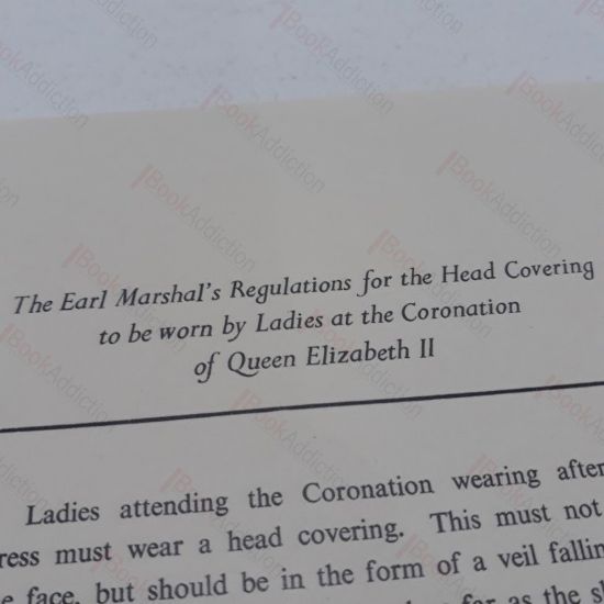 Picture of The Earl Marshal's Regulations for the Head Covering to be Worn by Ladies at the Coronation of Queen Elizabeth II