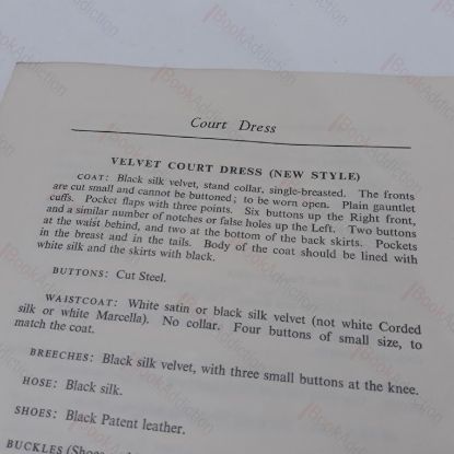 Picture of Court Dress Regulations, Issued by the Earl Marshall, December 1952