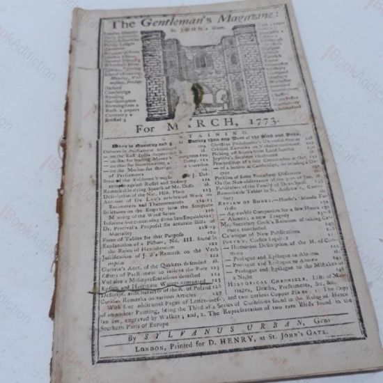 Picture of The Gentleman's Magazine for March 1773
