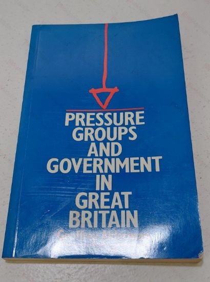 Picture of Pressure Groups and Government in Great Britain