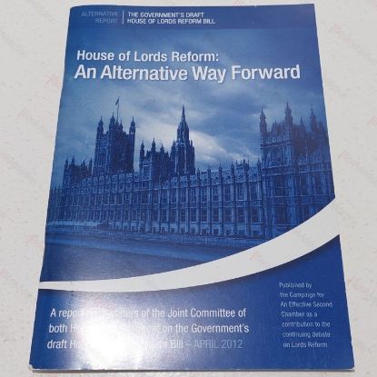 Picture of House of Lords Reform : An Alternative Way Forward