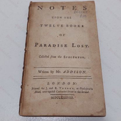 Picture of Notes Upon the Twelve Books of Paradise Lost, Collected from The Spectator
