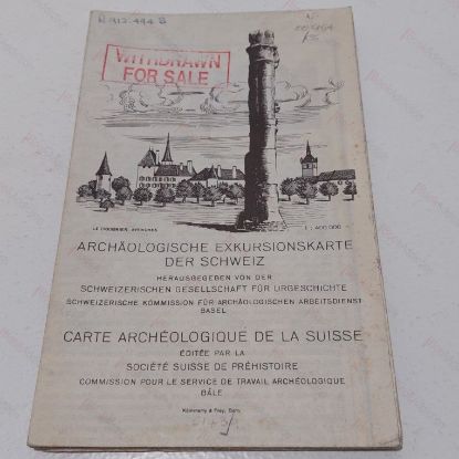 Picture of Carte Archeologique De La Suisse [Archeological Excursion Map of Switzerland]