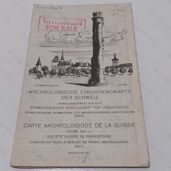 Picture of Carte Archeologique De La Suisse [Archeological Excursion Map of Switzerland]