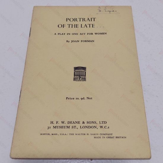 Picture of Portrait of the Late...    A Play in One Act for Women