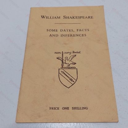 Picture of William Shakespeare : Some Dates, Facts and Inferences