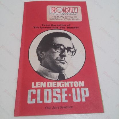 Picture of Broadsheet : Monthly Review for Members of World Books (June 1972), featuring Len Deighton's Close Up