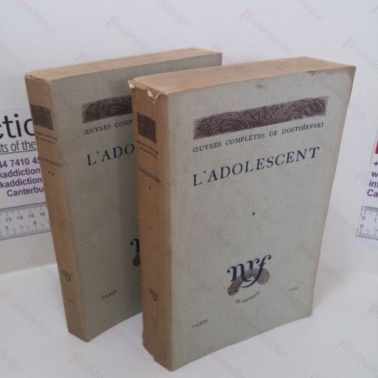 Picture of L'Adolescent (Editions de la Nouvelle Revue Francaise) (2 volumes)