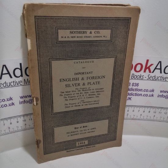 Picture of Impostant English and Foreign Silver and Plate (Auction Catalogue, Sotheby's, London, UK, 8  April 1954)