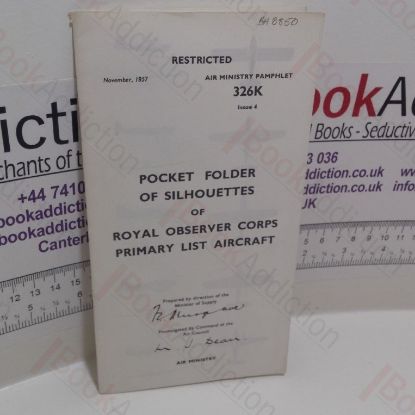 Picture of Pocket Folder of Silhouettes of Royal Observer Corps Primary List Aircraft, Issu 4 (Air Ministry Pamphlet 326K)
