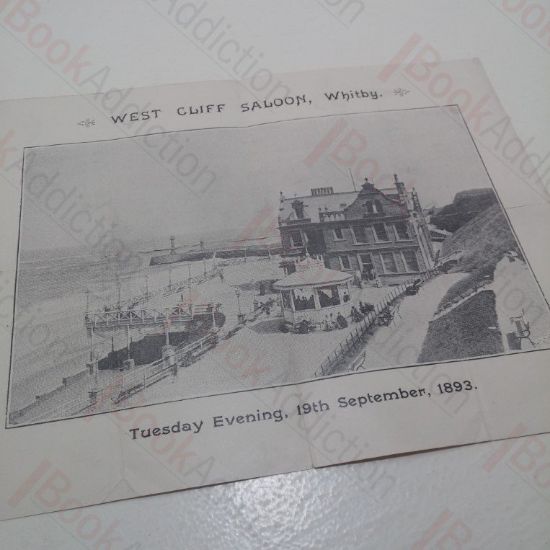 Picture of West Cliff Saloon, Whitby, Programme of Entertainment, September 1893