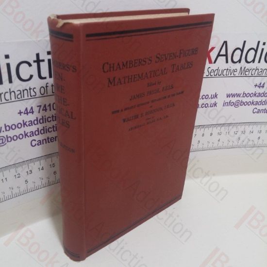 Picture of Chambers's Seven-Figure Mathematical Tables, Consisting of Logarithms of Numbers 1 to 108000, Trigonometrical, Nautical and Other Tables