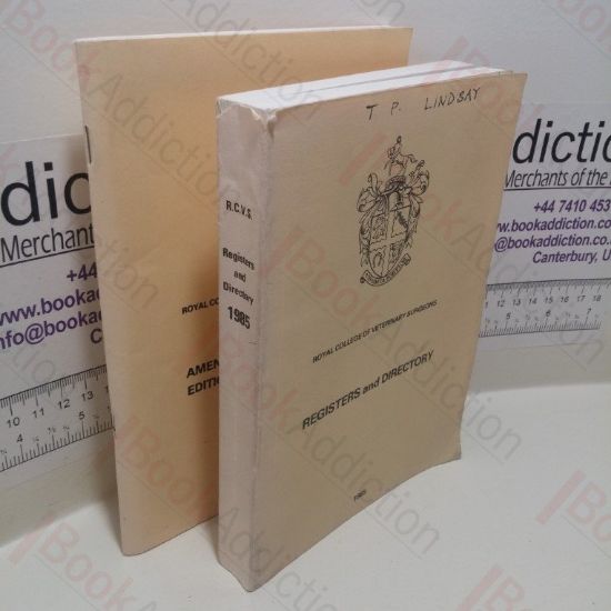 Picture of Registers and Directory, Royal College of Veterinary Surgeons, 1985; Amendments to the 1985 Edition of Registers, 1968 (2 volumes)