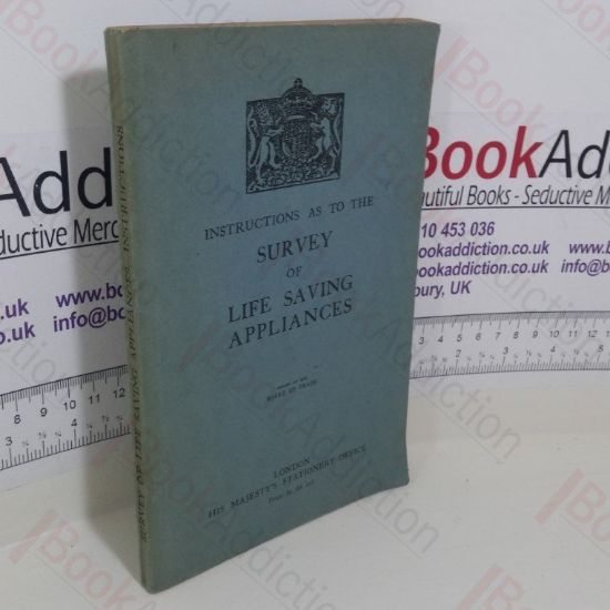 Picture of Instructions as to the Survey Of Life Saving Appliances