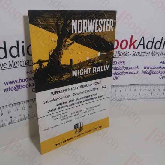 Picture of Norwester Night Rally, 1962, Supplementary Regulations (The London Motor Club)