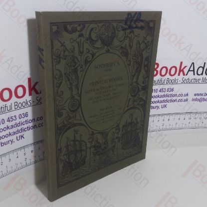 Picture of Printed Books: Natural History, Science and Medicine, Atlases, Maps, Travel and Topography (Auction Catalogue, Sotheby's, London,  28 November and 1 December 1983)