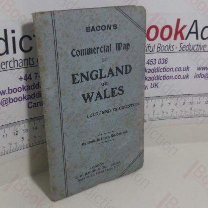Picture of Bacon's Commercial Map of England and Wales: Coloured in Counties