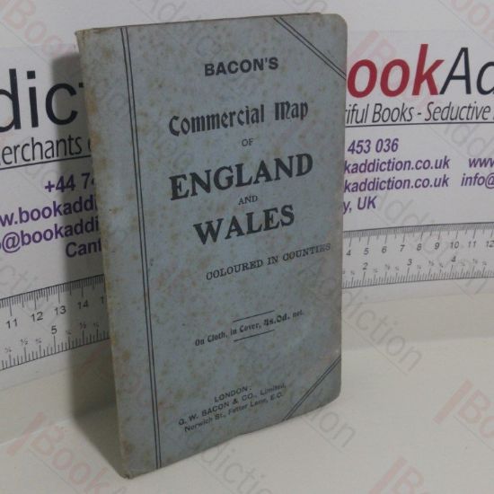 Picture of Bacon's Commercial Map of England and Wales: Coloured in Counties