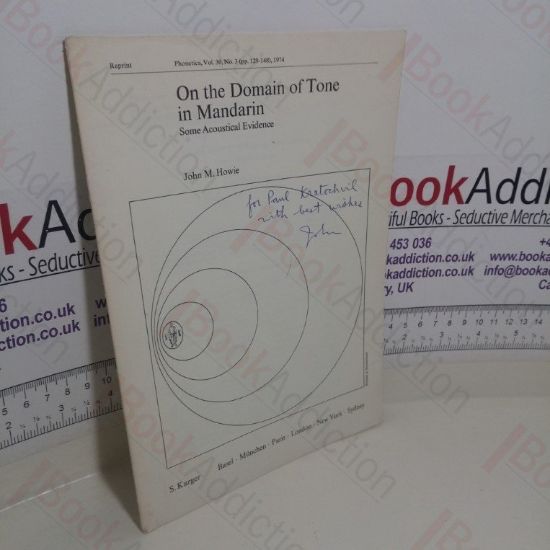 Picture of On the Domain of Tone in Mandarin: Some Acoustical Evidence