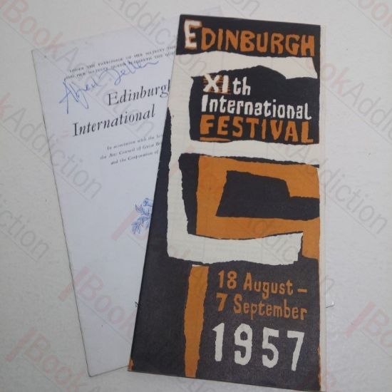 Picture of The Deller Consort, Edinburgh International Festival, 1957 (Signed by Alfred Deller); Edinburgh XIth International Festival, 18 August - 7 September 1957