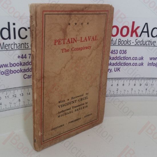 Picture of Petain-Laval: The Conspiracy