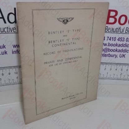 Picture of Bentley S Type and Bentley S Type Contintental Records of Modifications (Chassis Data and Series)
