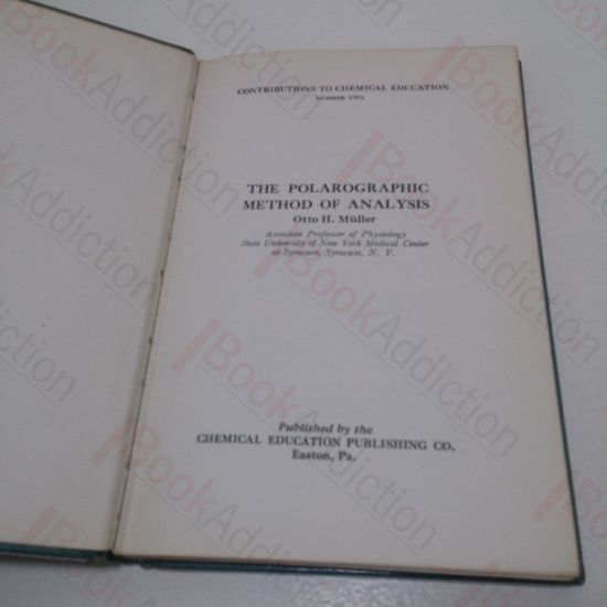 Picture of The Polarographic Method of Analysis
