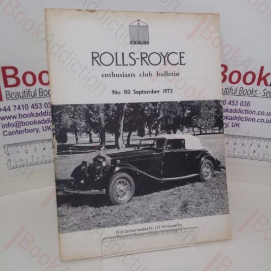 Picture of Rolls-Royce Enthusiasts Club Bulletin (No. 80, September 1973)