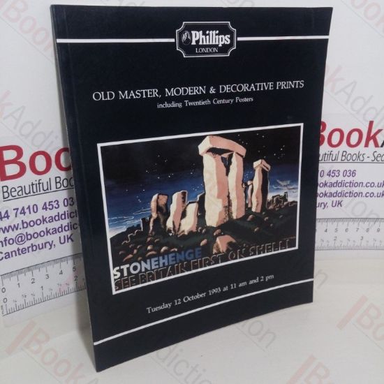 Picture of Old Master, Modern and Decorative Prints Including Twentieth Century Posters (Auction Catalogue, Phillips, 12 October 1993)