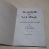 Picture of Monuments in York Minster: An Illustrated Inventory