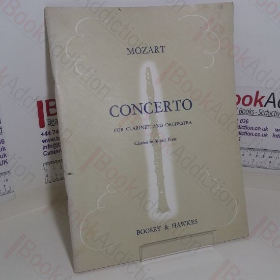 Picture of W A Mozart Concerto For Clarinet and Orchestra: For Clarinet in B Flat and Piano
