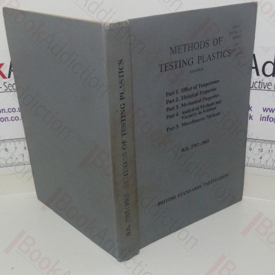 Picture of Methods of Testing Plastics: B S 2782 [British Standard]