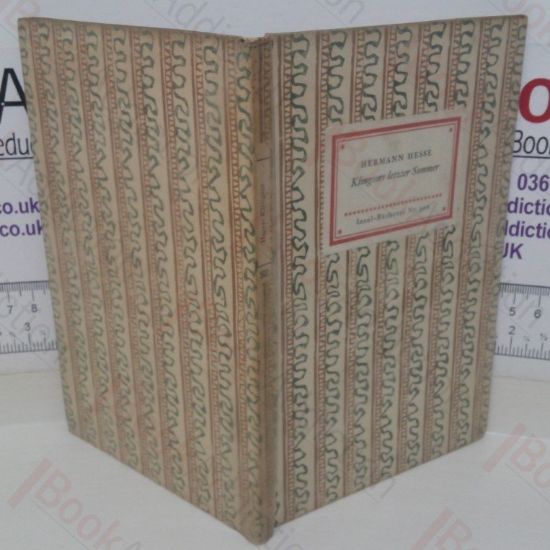 Picture of Klingsors Letzter Sommer (Island Library, No 502)