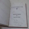 Picture of Dimensions: Selected Poems (Signed and Inscribed)