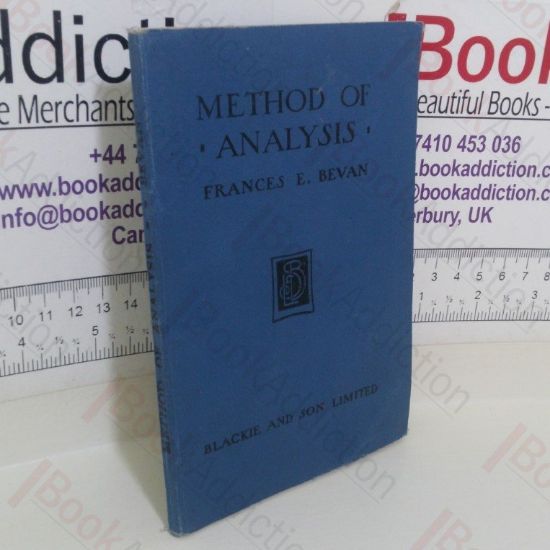 Picture of Method of Analysis, with Passages from English Literature for Practice