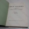 Picture of Field Studies: Volume I, 1959-1963