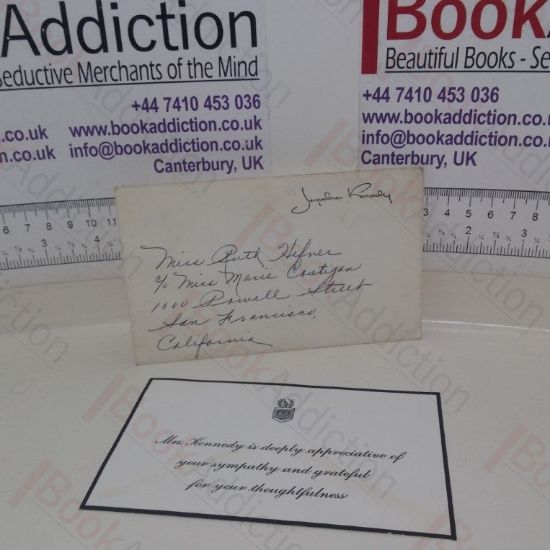 Picture of Jackie [Jacqueline] Kennedy Condolence Thank You Card and Envelope, 1964