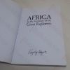 Picture of Africa: In the Footsteps of the Great Explorers (Signed and Inscribed)
