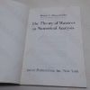 Picture of The Theory of Matrices in Numerical Analysis