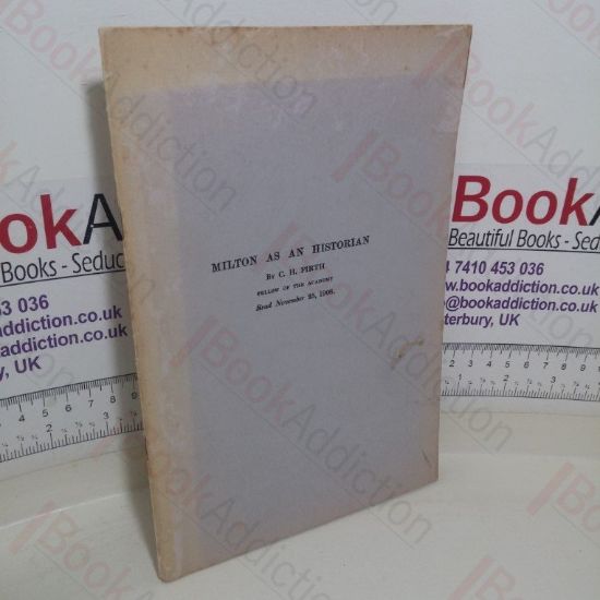 Picture of Milton as an Historian