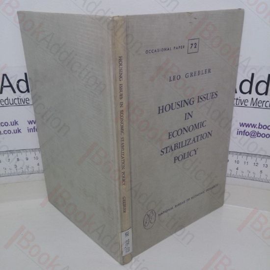 Picture of Housing Issues in Economic Stabilization Policy (Occasional Paper No. 72)