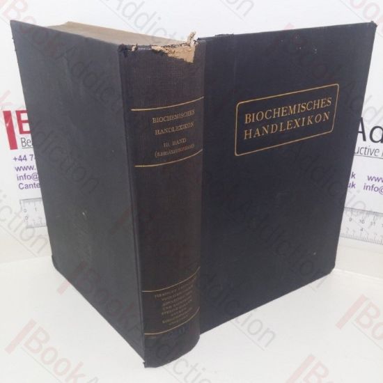 Picture of Biochemisches Handlexikon, 10. Band, (3. ErgÃ¤nzungsband)